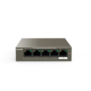 Switch 5 puertos PoE Tenda TEG1105P-4-63W